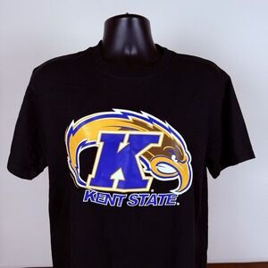 Kent State Golden‎ Flashes Cotton T-shirt By Oarsman 913 Black Men's Small Nwt